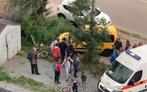 На Покровській у Житомирі автомобіль збив дитину-велосипедиста