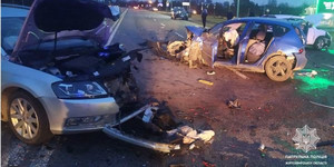 Пять автомобилей столкнулись возле Житомира, есть пострадавшие. ФОТО