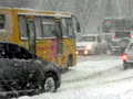 Сегодня в Киеве из-за снегопада произошли рекордные за последний год пробки