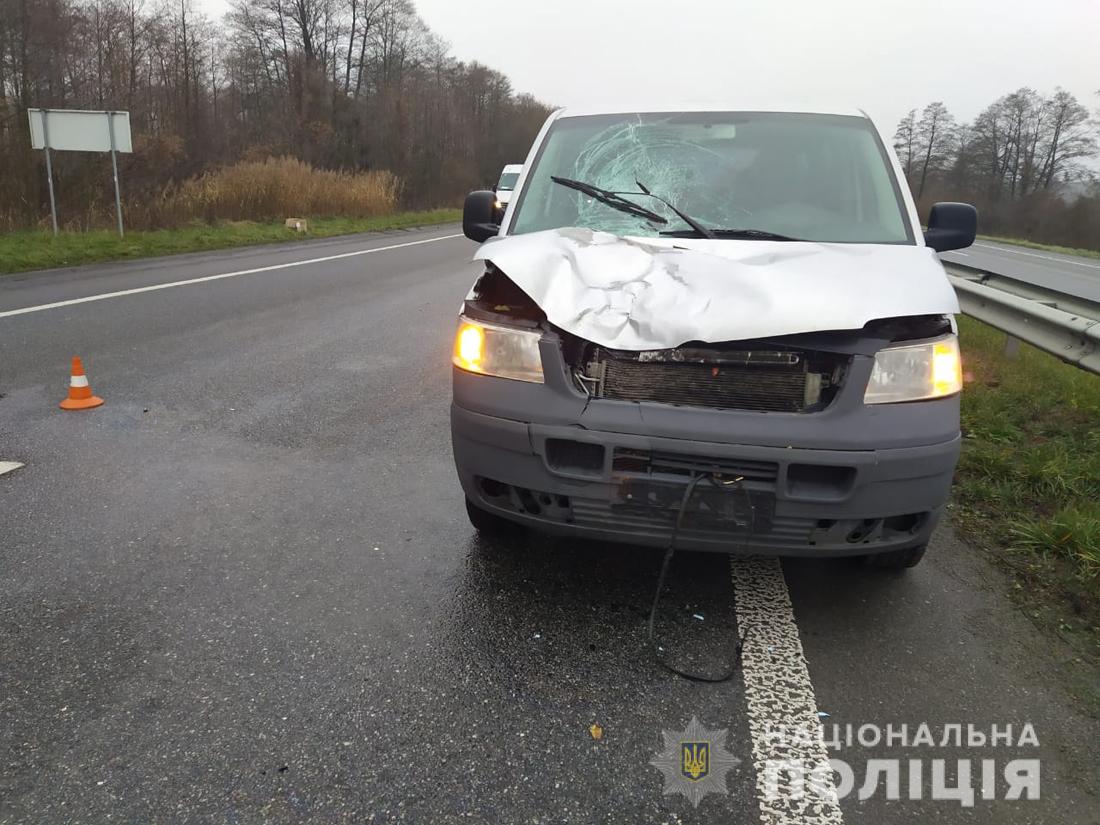 На Житомирщині Volkswagen Transporter збив на смерть пішохода