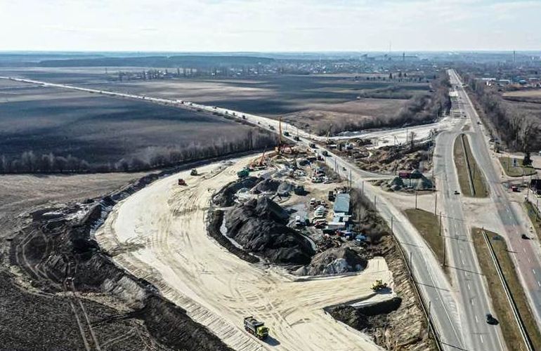 САД показала, як на Житомирщині просувається будівництво нової автомобільної розв'язки. ФОТО