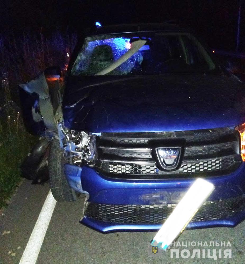 Поблизу села у Житомирській області автомобіль Dacia Logan на смерть збив 26-річного пішохода