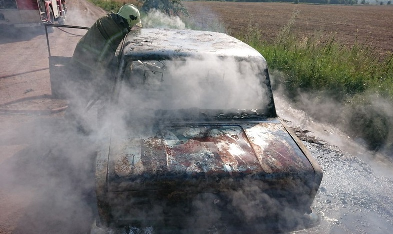 У Житомирській області на ходу загорівся ВАЗ, очевидці викликали рятувальників. ФОТО Изображение 4