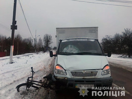 У Житомирській області ГАЗель на смерть збила велосипедиста. ФОТО